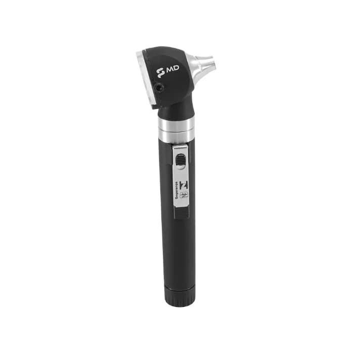 Otoscópio LED Fibra Óptica Preto