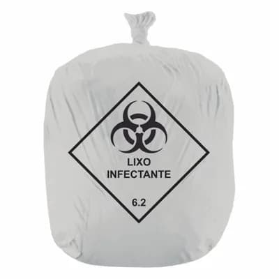 Saco de Lixo Hospitalar 15 LT Branco