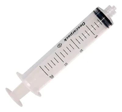 Seringa Descartável 20ml Sem Agulha