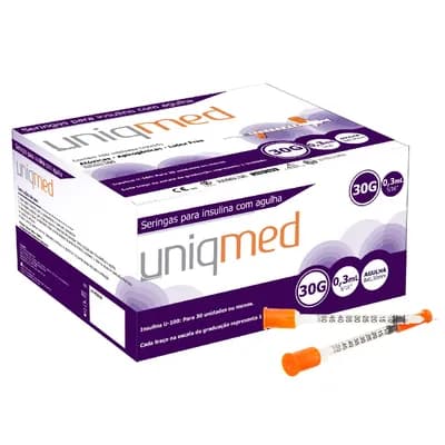 Seringas 0,3mL com Agulha 8mm