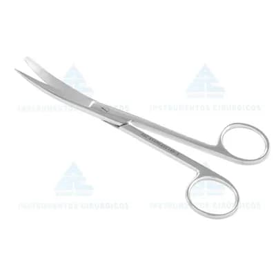 Tesoura Cirúrgica 15cm Curva Fina