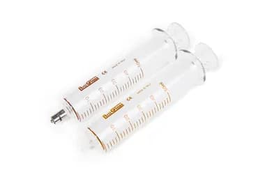 Seringa de Vidro Bico Metal Luer Lock