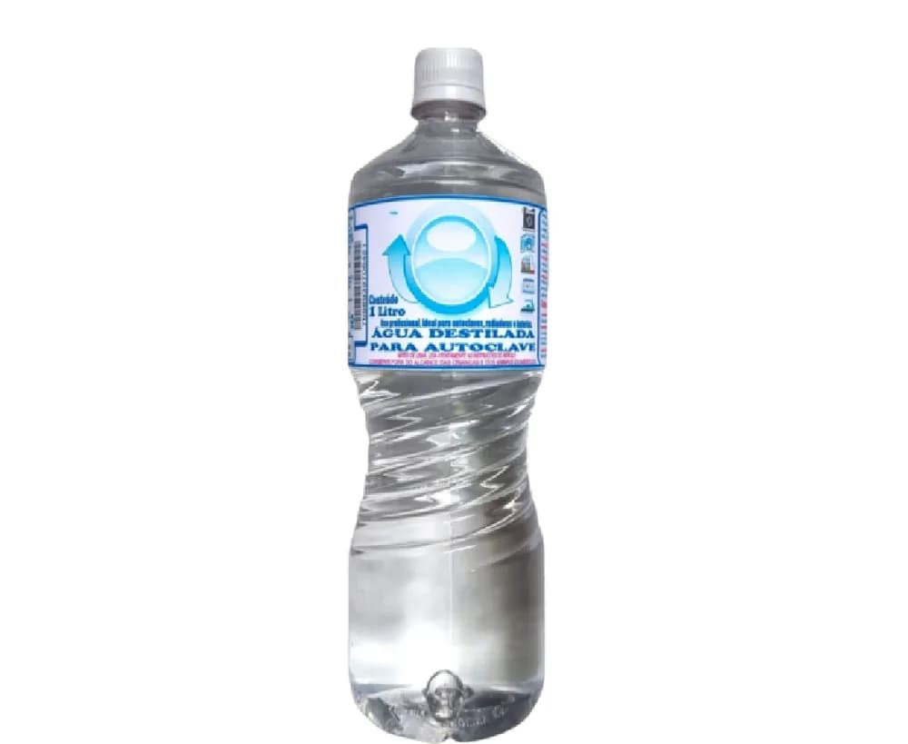 Água destilada para autoclave 1 litro