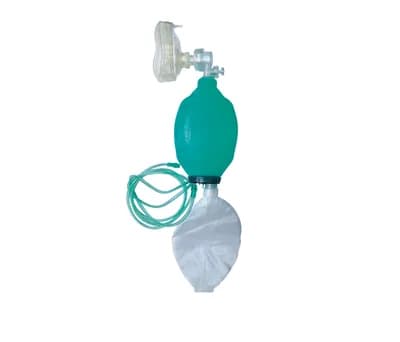 Reanimador Manual em Silicone Autoclavável com Reservatório e Máscara N° 1