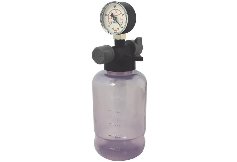 Vacuômetro com Frasco Plástico 500 mL
