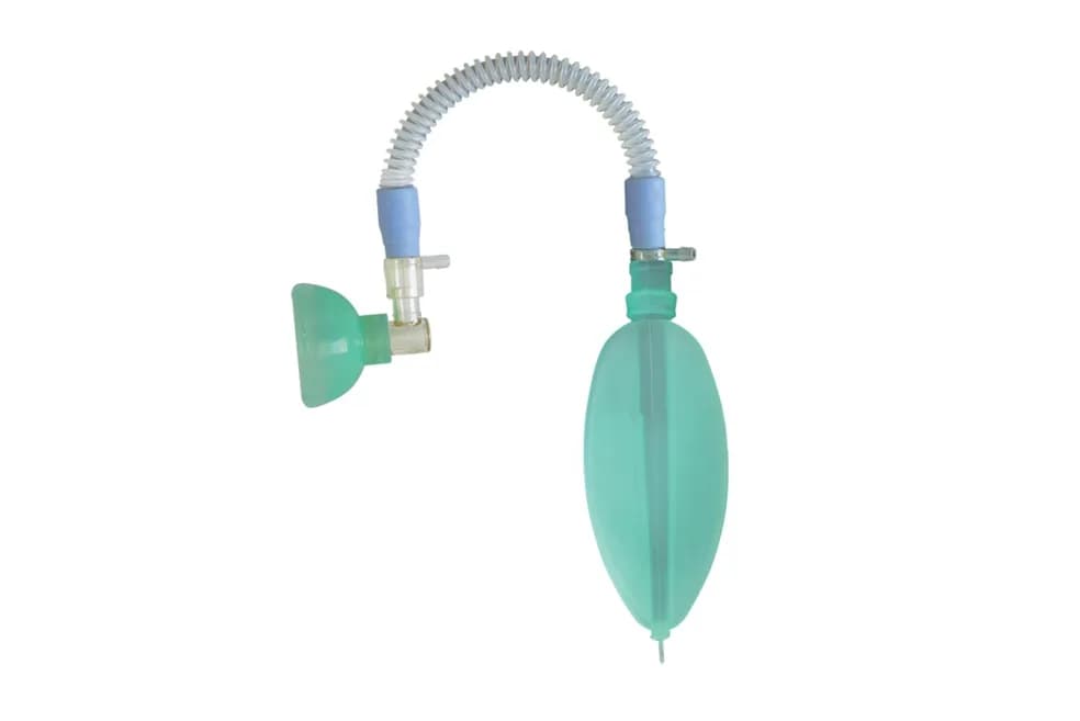 Sistema Baraka Infantil com Balão em Silicone 500 mL, Traqueia e Máscara em Silicone N° 2