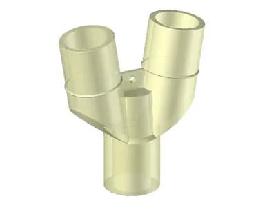 Conector Y Adulto Sem Furo 22 Ext. x 22 Ext. x 22 Ext.