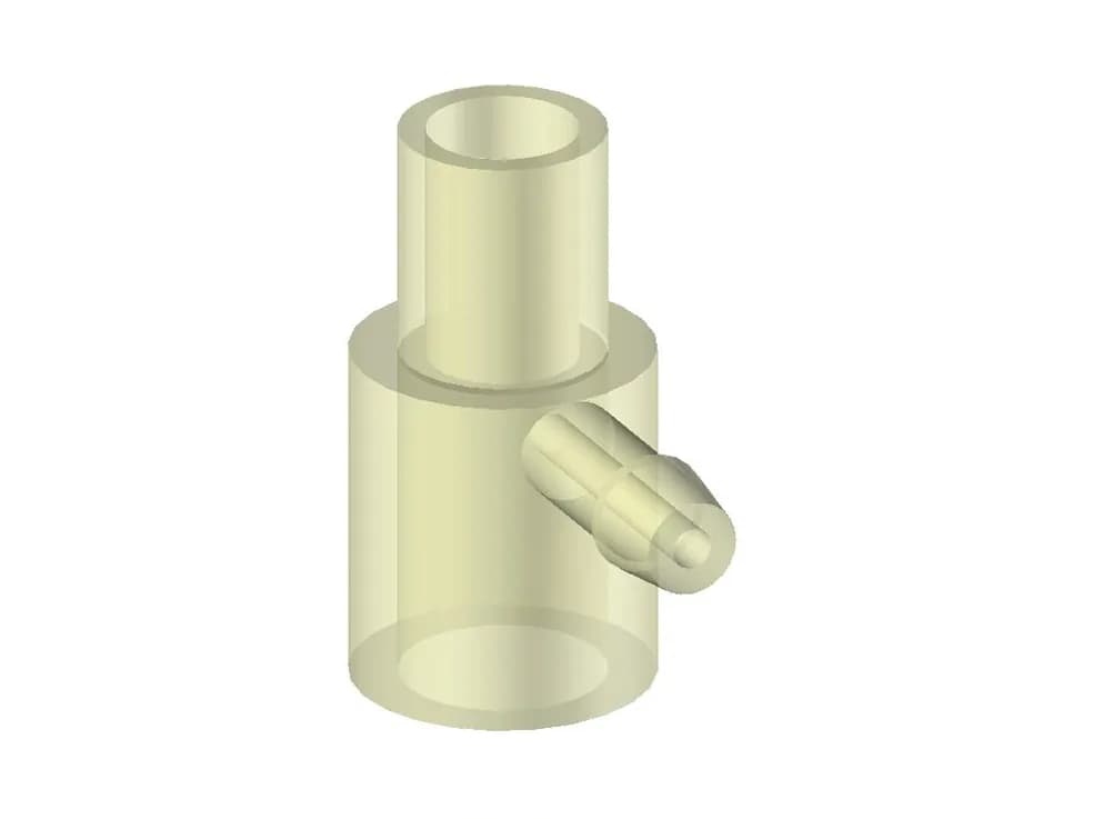 Conector Reto com Entrada Lateral 22 Ext. x 15 Ext. x 15 Int.