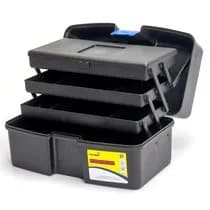 Maleta Premium 3 Bandejas Preta - Pollymer