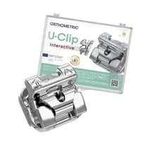 Kit Bráquete de Aço Autoligado Interativo U-Clip MBT 0,022 01 Caso - Orthometric