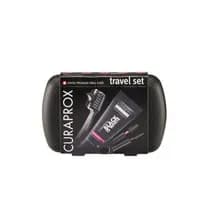 Kit Escova Dental Viagem Travel Set Black Is White - Curaprox