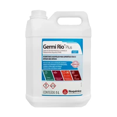 DESINFETANTE HOSPITALAR GERMI RIO PLUS 5L RIOQUÍMICA