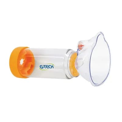 ESPAÇADOR PARA AEROSSOL LARANJADO EM PVC ADULTO/INFANTIL G-TECH