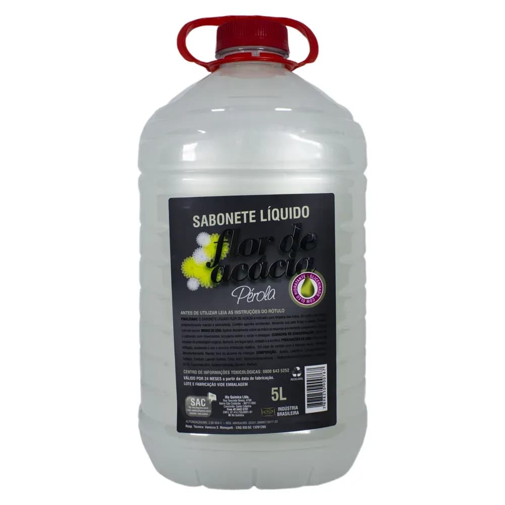 SABONETE LÍQUIDO FLOR DE ACÁCIA PÉROLA GLICERINADO 5L ILLO