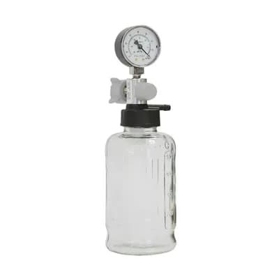 ASPIRADOR DE REDE VACUÔMETRO STANDARD EM VIDRO 500ML PROTEC