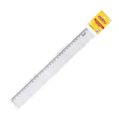 RÉGUA DE POLIESTIRENO COM 30CM NEW LINE CRISTAL