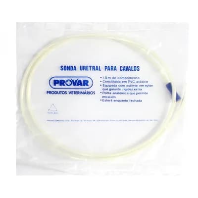 Sonda Uretral para Cavalos 5 x 7 mm Estéril (1,5m Comprimento) - Provar