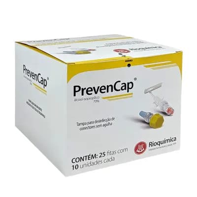 PREVENCAP TAMPA DESINFECÇÃO DE CONECTORES EM ÁLCOOL ISOPROPÍLICO 250UN RIOQUÍMICA