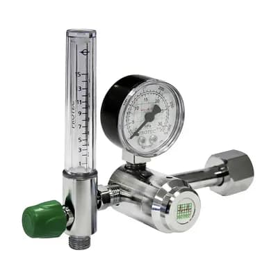 VALVULA MEDIÇÃO DE PRESSÃO CILIND OXIGE FLUX C/ FLUXOMETRO