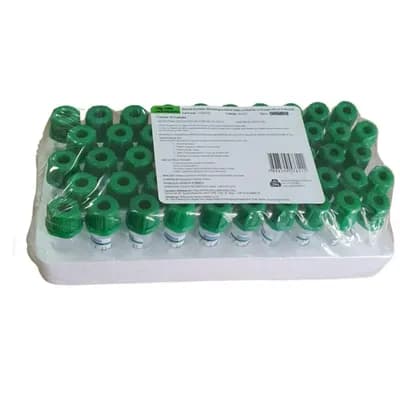 MICROTUBO COLETA SANGUE C/HEPARINA VOL/05ML 50UN CRALPLAST