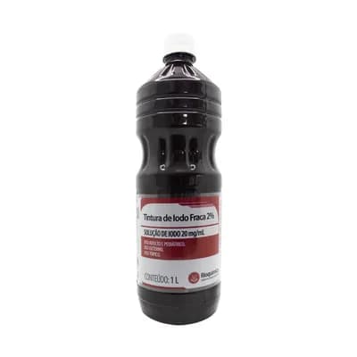 TINTURA DE IODO 2% ANTISSÉPTICO FERIDAS 1000ML RIOQUÍMICA