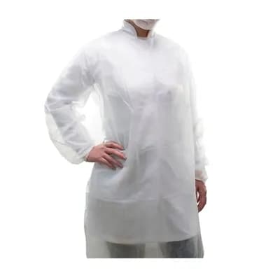 AVENTAL TNT MANGA LONGA BRANCO GM20 10UN PROTDESC