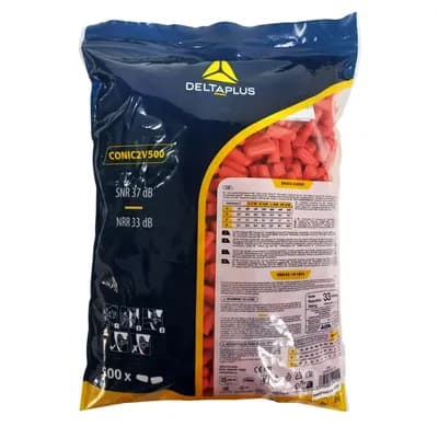 PROTETOR AURICULAR 500 PARES VERMELHO DELTAPLUS