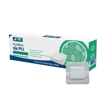 CURATIVO DE PU ABSORVENTE 10X10CM M-TEC MISSNER