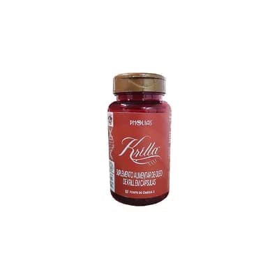 Krilla Pholias, Óleo de Krill 500mg Ômega 3 100% Puro da Pholias - 60 Cápsulas