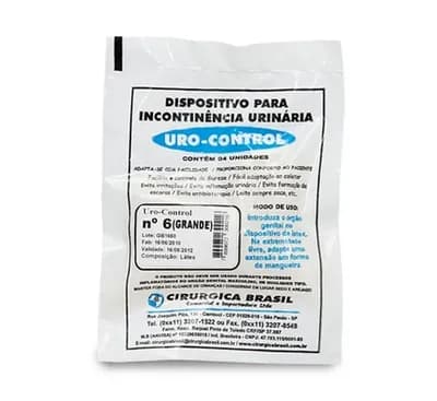 DISPOSITIVO INCONT URIN URO CONTROL 06 C/4 CIRÚRGICA BRASIL