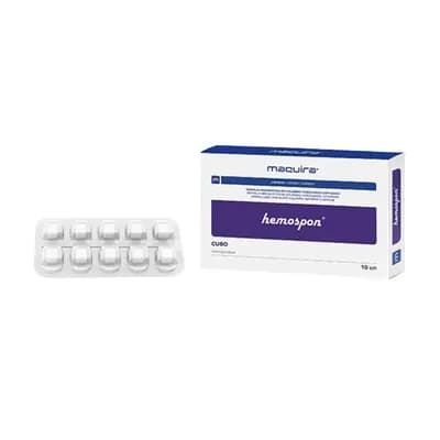 ESPONJA HEMOSTÁTICA DE COLÁGENO HEMOSPON 1CMX1CMX1CM 10UN MAQUIRA