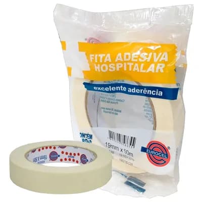 Fita Adesiva Crepe Branca - Eurocel