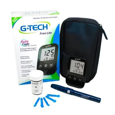 KIT MEDIDOR DE GLICOSE FREE LITE G-TECH