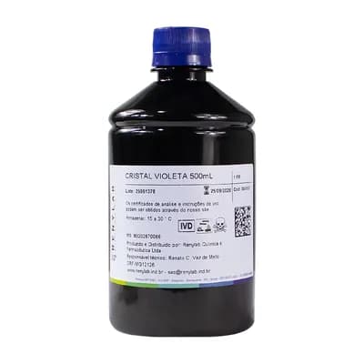 SOLUÇÃO CRISTAL VIOLETA PARA GRAM 500ML RENYLAB