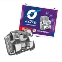 Bráquete de Aço Premium Elite Mini Roth Bidimensional 018 e 022 Kit - Orthometric