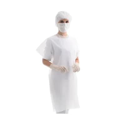 AVENTAL DESC TNT BRANCO MANGA CURTA GR 30 C/10UN PROTDESC