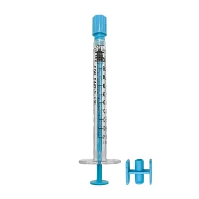SERINGA HIPODÉRMICA CRISTAL RESÍDUO ZERO LUER LOCK SEM AGULHA 1ML INTERFLEXY