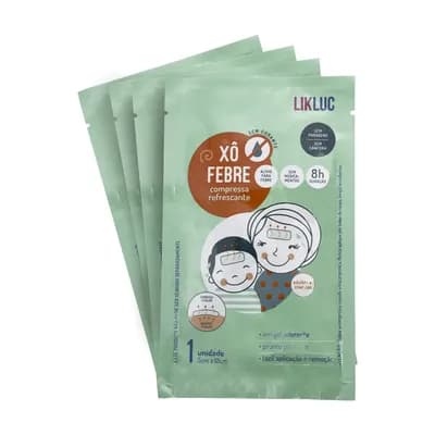 XÔ FEBRE COMPRESSA EM GEL PARA ALÍVIO DA FEBRE 04UN LIKLUC