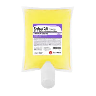 CLOREXIDINA DEGERMANTE ESPUMA 2% 1L RIOHEX RIOQUÍMICA