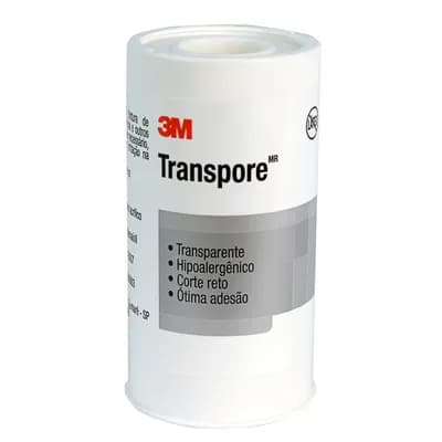 ESPARADRAPO TRANSPARENTE TRANSPORE TAMANHO 100MMX4,5M 3M
