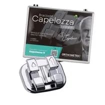 Kit Bráquete Metálico Capelozza II 022 1 Caso com Gancho nos Caninos e Pré-Molares - Orthometric