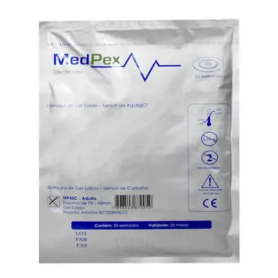 ELETRODO GEL SÓLIDO SENSOR DE AG/AGCI MP43C C/50UN MEDPEX