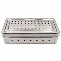 Estojo Inox Perfurado 20x10x5cm - Golgran