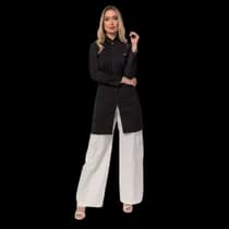 Jaleco Feminino Heloisa Preto - Dana