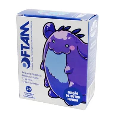 PROTETOR OCULAR INFANTIL PEQUENO DIVERTIDO AZUL 20UN OFTAM AMP