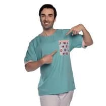 Blusa Scrub Unissex Estampada Tio Paulo - FunWork