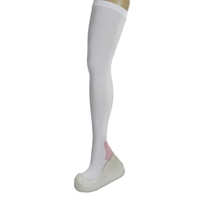 Meia de Compressão 7/8 Antitrombo 18mmHg Branca | Varimed