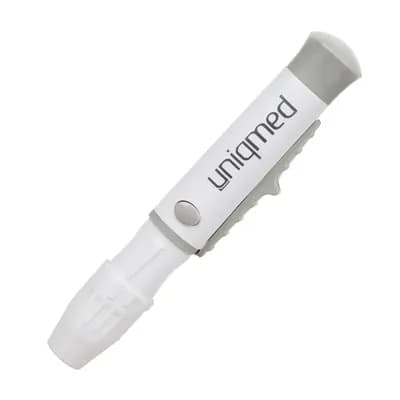 CANETA LANCETADORA PARA COLETA DE AMOSTRA SANGUÍNEA UNIQMED
