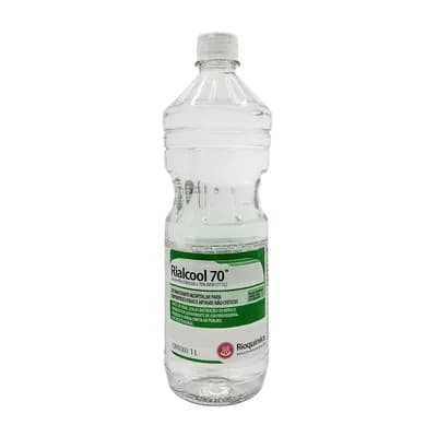 ÁLCOOL ETÍLICO HIDRATADO 70° DESINFETANTE 1000ML RIALCOOL RIOQUÍMICA