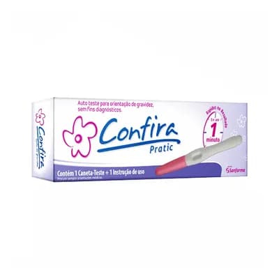 TESTE DE GRAVIDEZ EM CANETA CONFIRA PRATIC SANFARMA